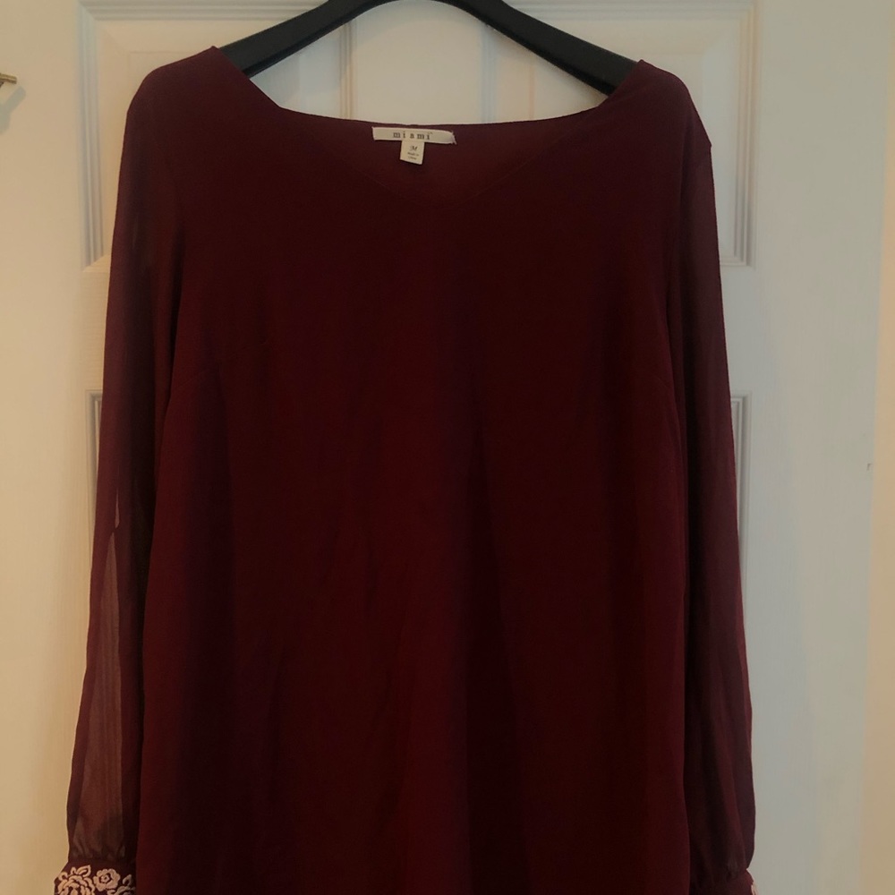 Maroon Dress